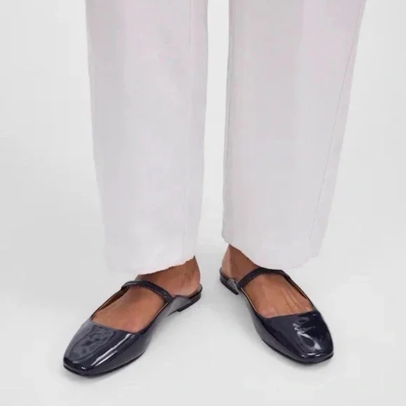 Madewell The Greta Ballet Flat Mule in Deep Indigo Size 9 NWOB $98 NV825 - Picture 2 of 7